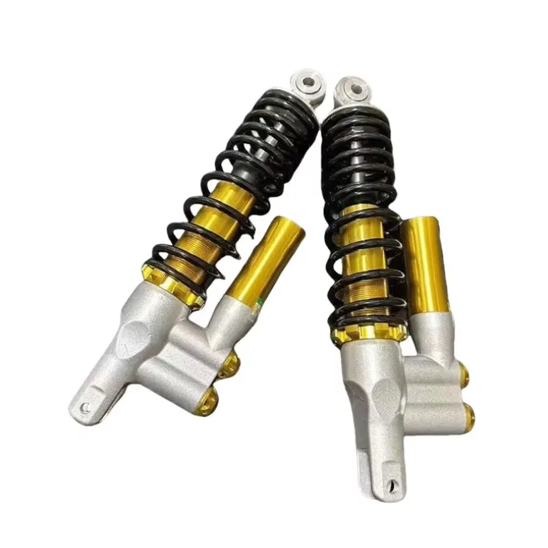 Hydraulic Oil Pressure Rear Shock Absorber with Soft Air Bag & Rear Spring, Inverted Fork Type, Motorcycle Suspension Parts