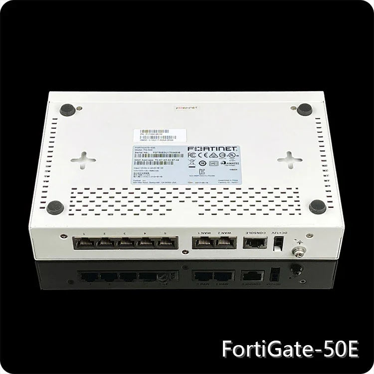 جدار الحماية FortiGate 50E Fortinet الجديد بنسبة 95%، فرع المؤسسة VPN، يدعم 40 شخصًا عبر الإنترنت FG-50E