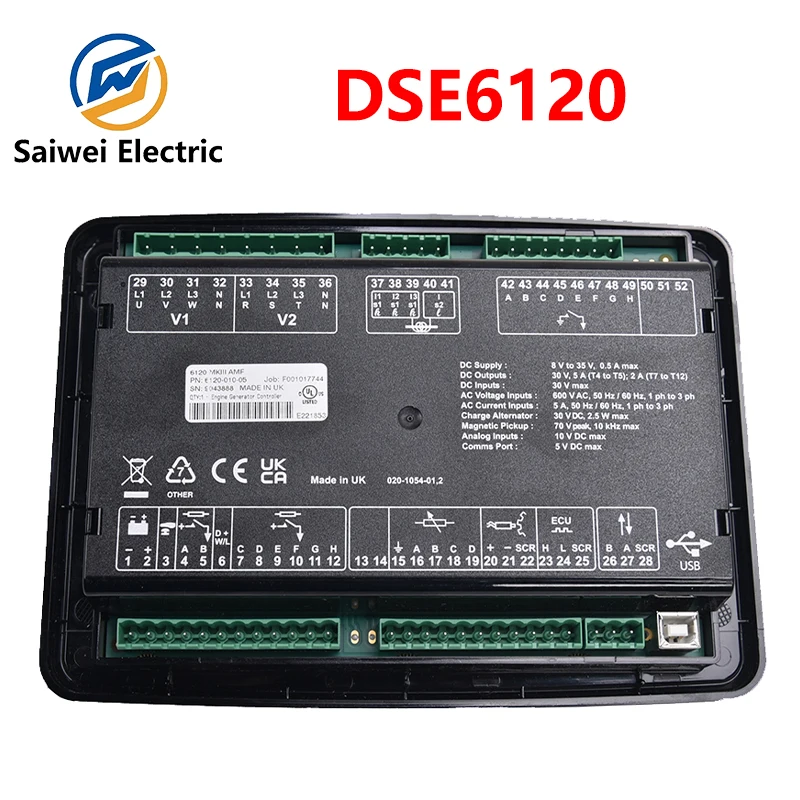 DSE6110 MKIII DSE6120 MKII Deep Sea Auto Stop Generator Controller Panel Control Module Diesel Genset Spare Parts