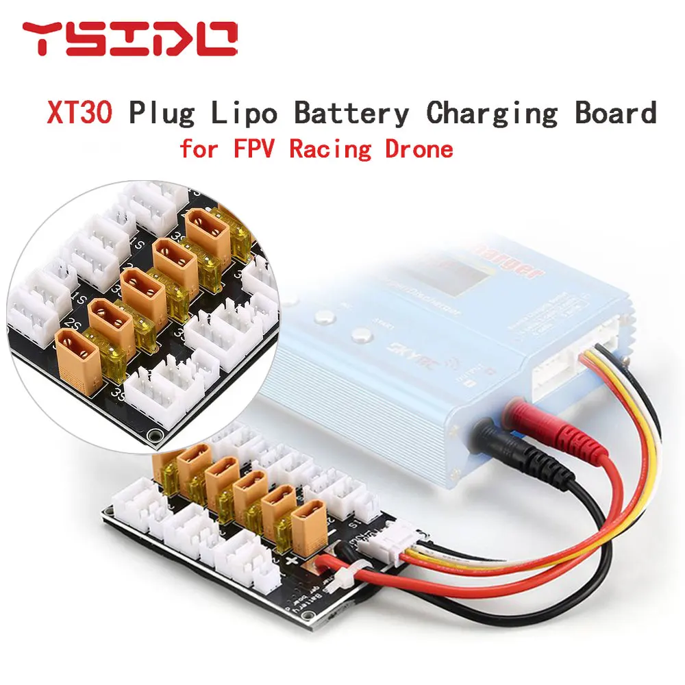 1S-3S 20A XT30 Plug Lipo Battery Parallel Charging Board for RC Racing Drone IMAX B6 Charger RC Car Balance Charge Parts