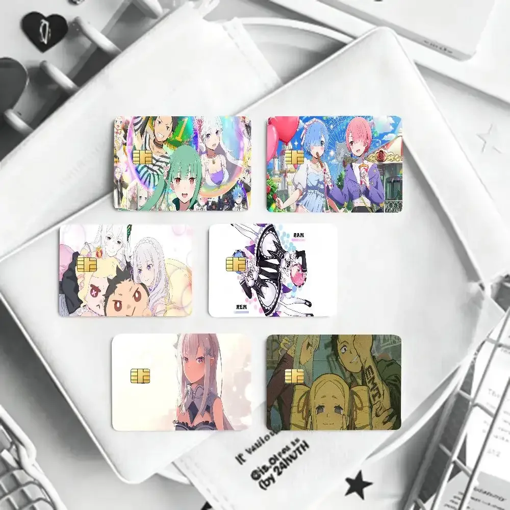 Re Life A Different World From Zero Credit Card Sticker Waterproof PVC Skin Cover For Debit Bank Card, Removable Card Decal Wrap