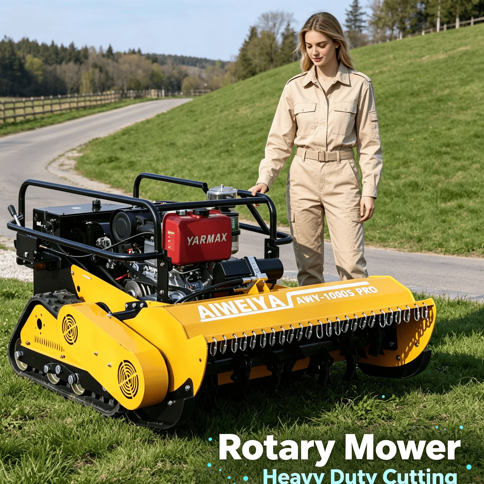 Customized Family Backyard Lawn 4-Stroke Cordless Rechargeable Mower, Ultra Quiet Operation Creates Neat Home Landscape