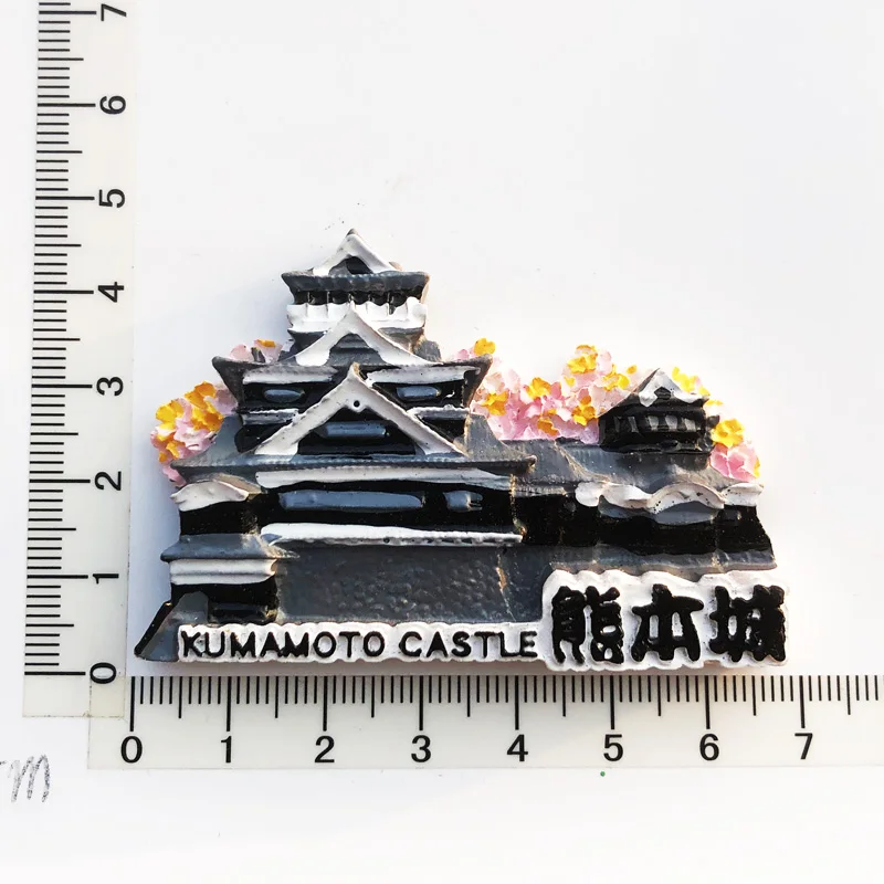 

Kumamoto Castle Fridge Magnet,Creative,Travel,Commemorate,Crafts,3D,Ornaments,Magnetism,Resin Material,Refrigerator Stickers