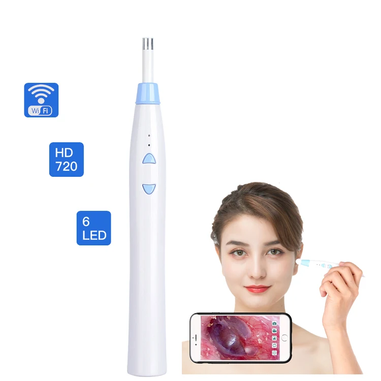 

High Quality Wifi Ear Wax Removal Tool Camera Ear Wax Camera Visual Earpick Vacuum Cleaner