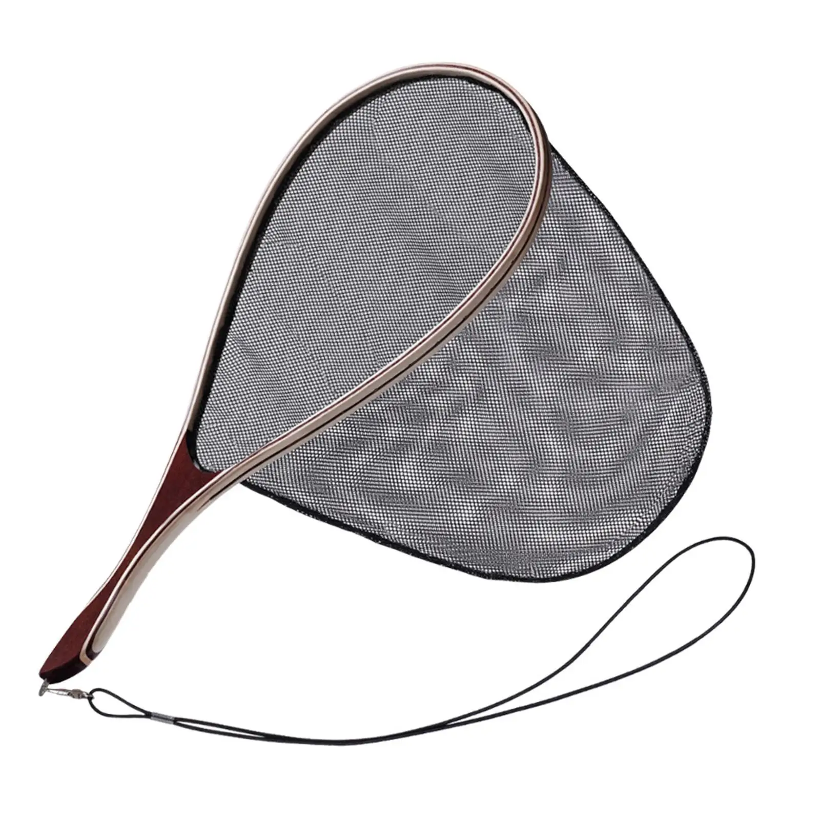

Fishing Landing Net Supplies Gear Gift Nylon Mesh for Freshwater Sports Boat