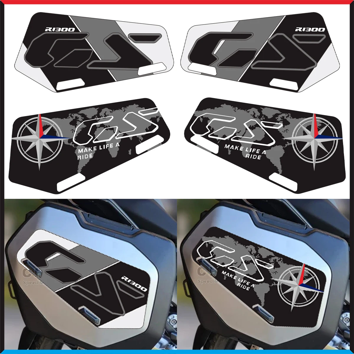 Motorcycle Trunk Sticker Decals for BMW R1300GS R1300 R 1300 GS 1300GS 2023 2024 Accessories Suitcase Stickers