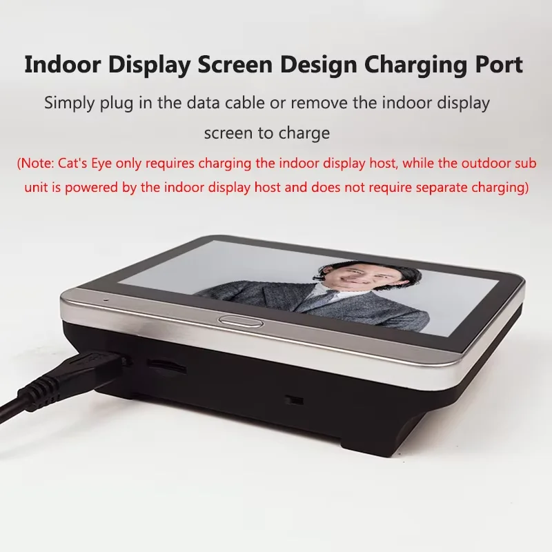 4.3 Inch WiFi Tuya Smart Video Deurbel 1080P Twee-weg Voice Intercom Deur Eye Camera Home Security nachtzicht Video Deurbel