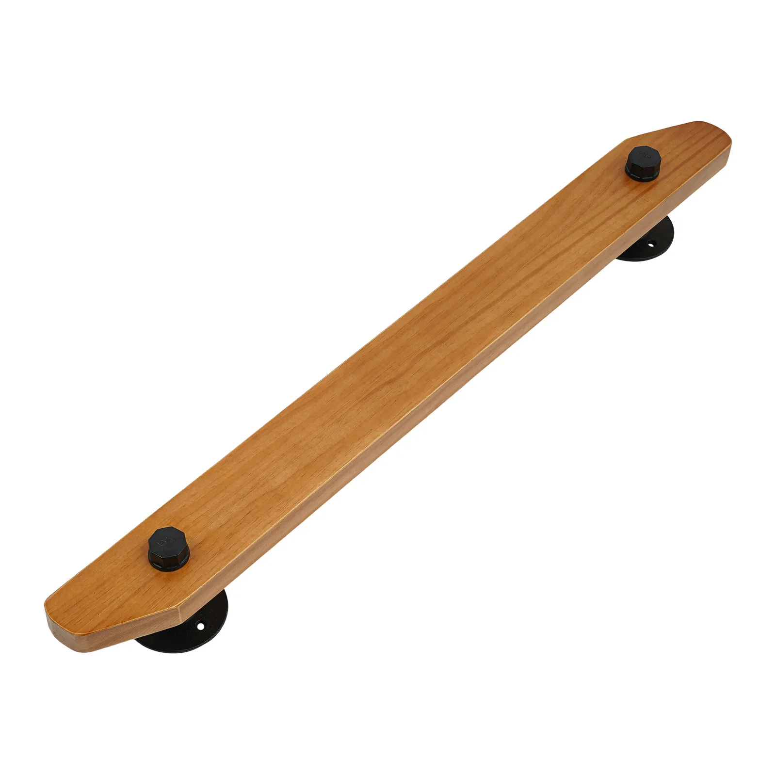 Trapleuning met hoogwaardig massief hout, massief houten trapleuning, wandgemonteerde leuning voor trappen, badkamers, doucheruimtes