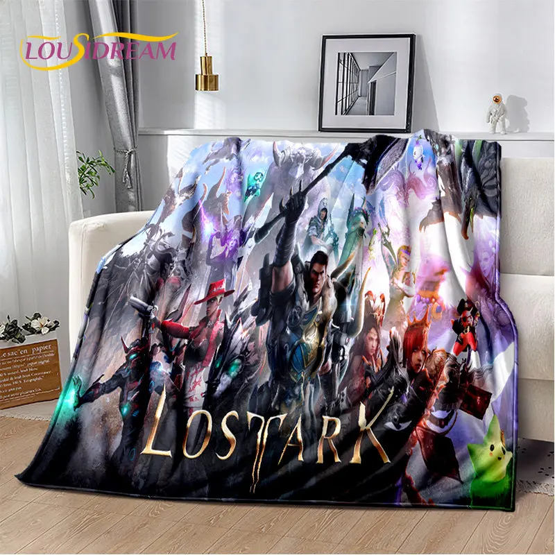 Lost ARK Game Gamer Cartoon Soft Plush Blanket,Flannel Blanket Throw Blanket for Living Room Bedroom Bed Sofa Picnic Cover Kids