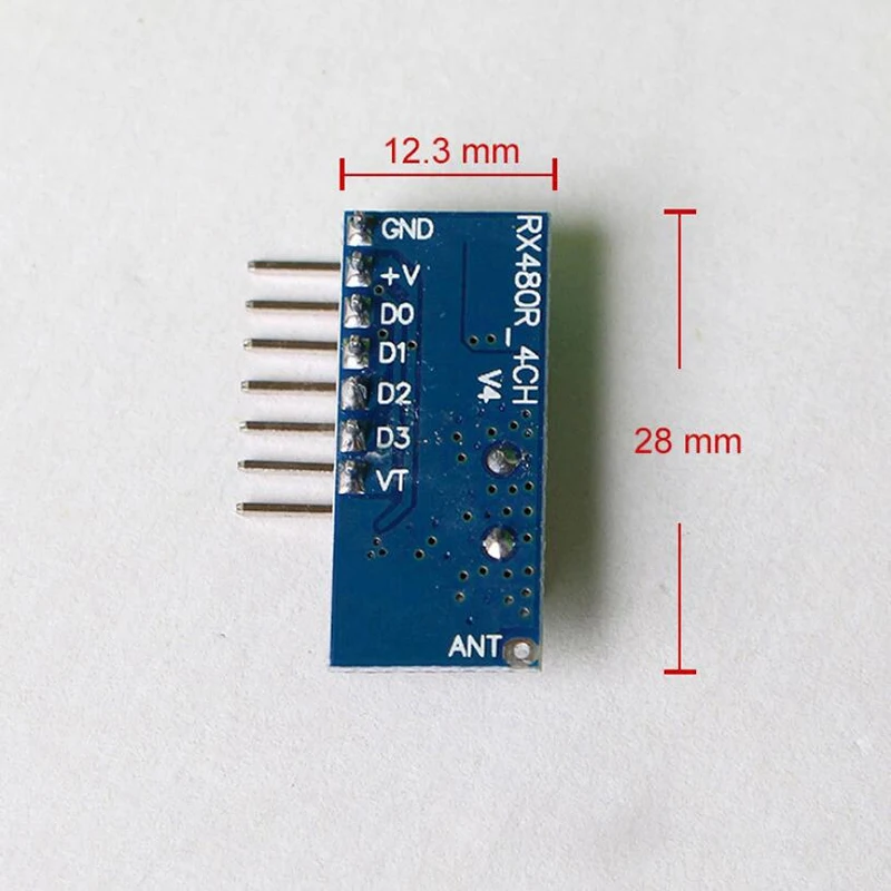 Módulo Decodificador de código de aprendizaje, receptor RF, 10 piezas, 433 Mhz, 433 Mhz, salida inalámbrica de 4 canales para codificación de controles remotos