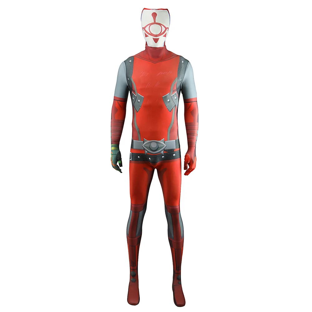 Spel Yiga Clan Cosplay Kostuum Volwassen Jumpsuit Zentai Bodysuit Masker Hoofddeksels Outfits Halloween Carnaval Vermomming Feestpak