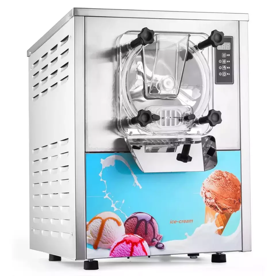 

Automatic Soft Ice Cream Machine 2200W Yogurt Serve Maker 3 Flavors 28L/H Capacity Bakery Use Vegetables Made