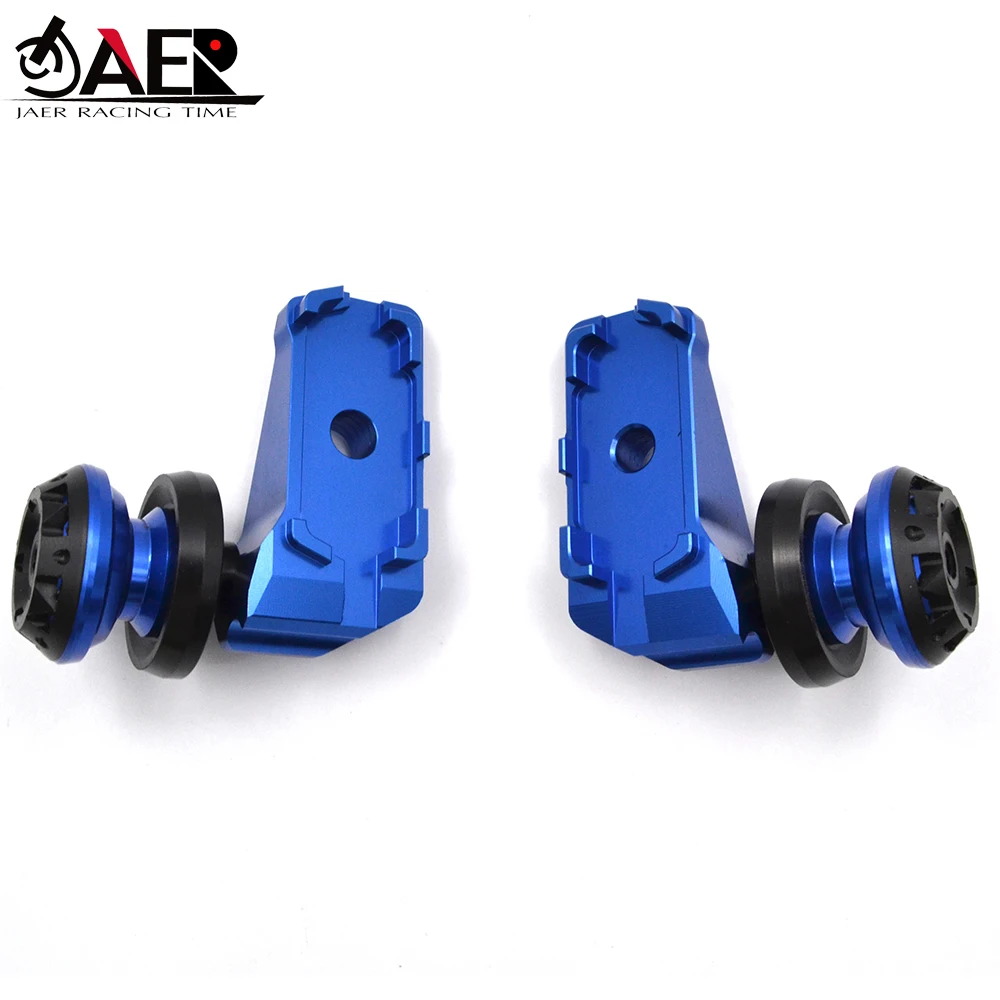 Rear Axle Spindle Chain Adjuster Blocks Spool Sliders for Yamaha MT03 MT25 R3 2015-2018 R25 2013-2018