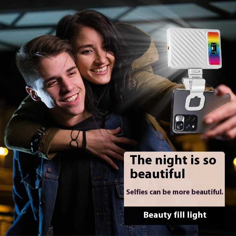 Original Portable RGB Fill Light Full-Color/Bi-Color Atmosphere Photography Light Custom Pocket Spotlight For Photography Volg