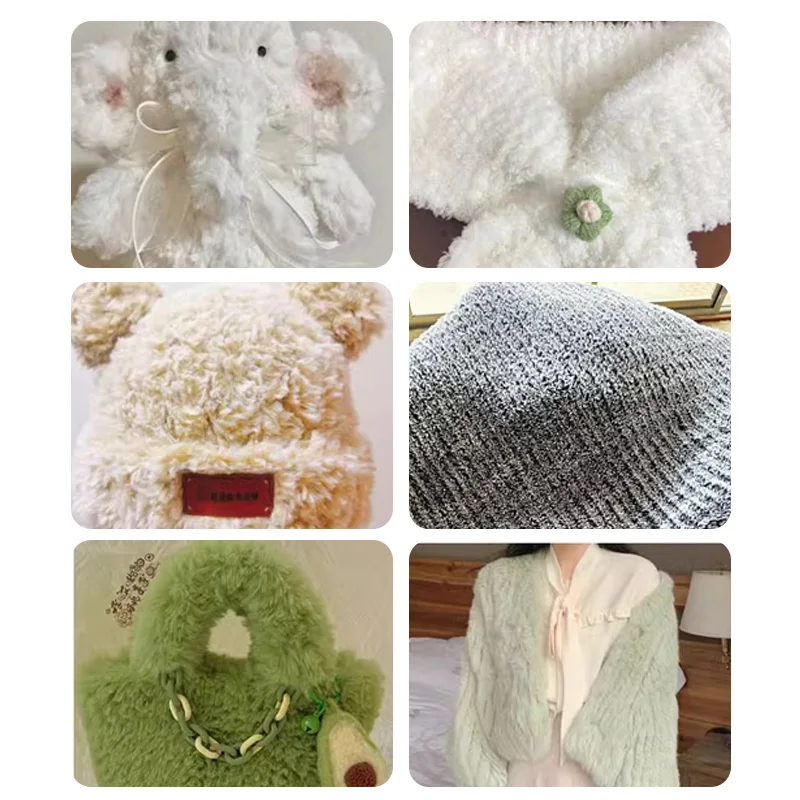 50 جرام/لفة فو الفراء غزل الشعر أرنب الصوف الكشمير ل اليد الحياكة الكروشيه سترة الموضوع ملابس الطفل وشاح رقيق المنك الغزل