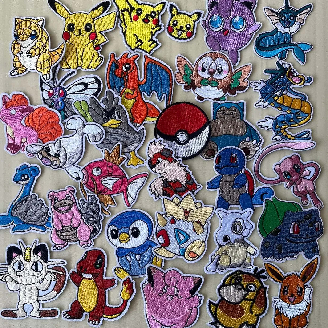 

Cartoon Pikachu Game Pokemon Monster Character For Sew Clothes Iron on Embroidery Patch Sew Jeans Hat Stickers Coat Appliques