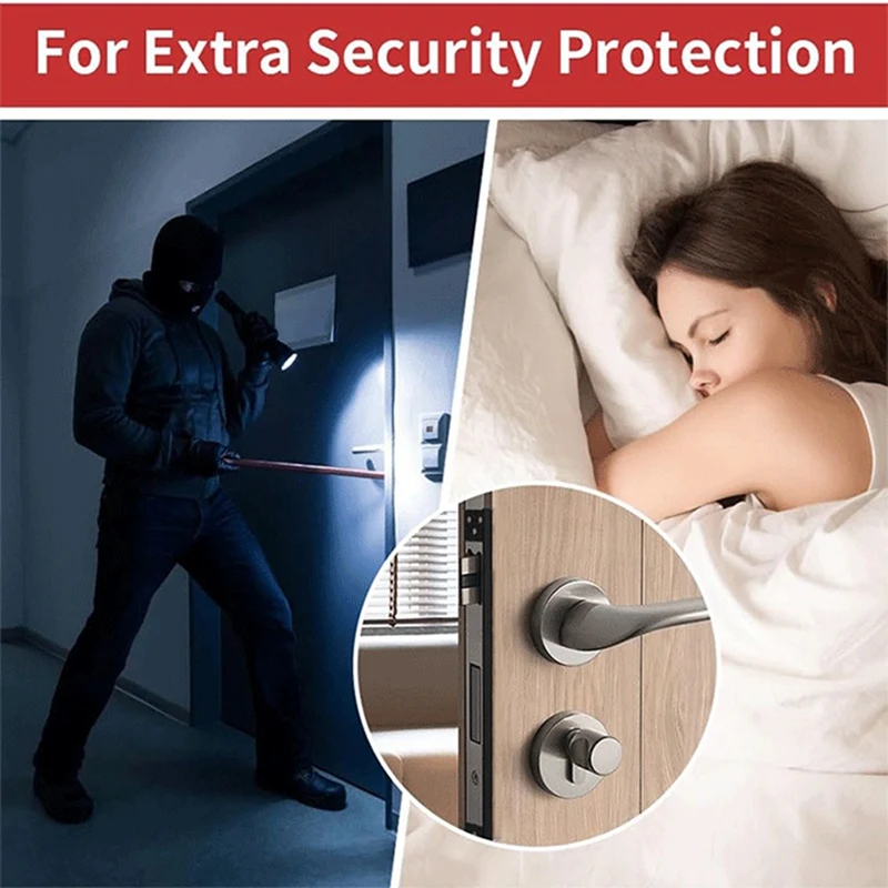 Placas protectoras de pestillo de puerta, protector de seguridad de puerta exterior, protector de pestillo de puerta