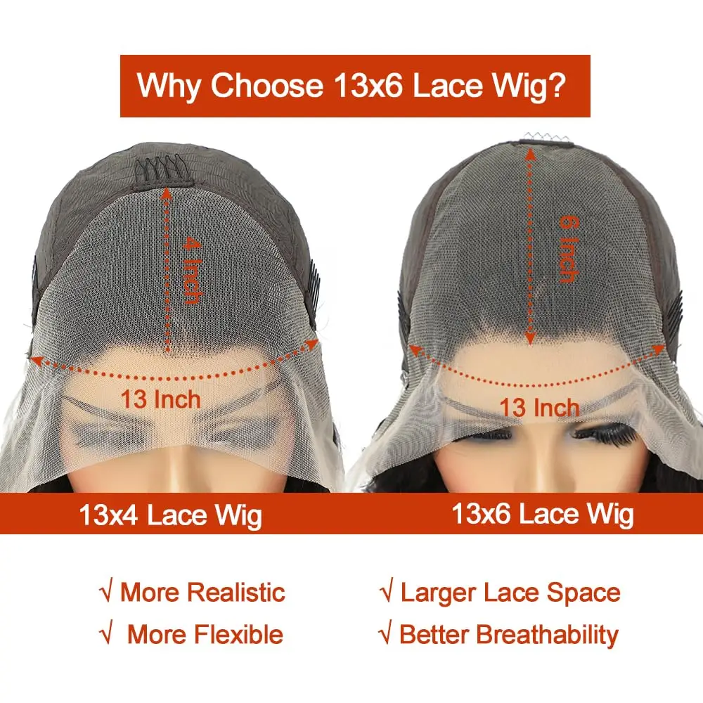 الزنجبيل البرتقالي 36 بوصة الدانتيل الجبهة الباروكات شعر الإنسان الجسم موجة 13x6 HD الدانتيل شعر مستعار أمامي شعر الإنسان 180% الكثافة قبل قطعها شعر ريمي