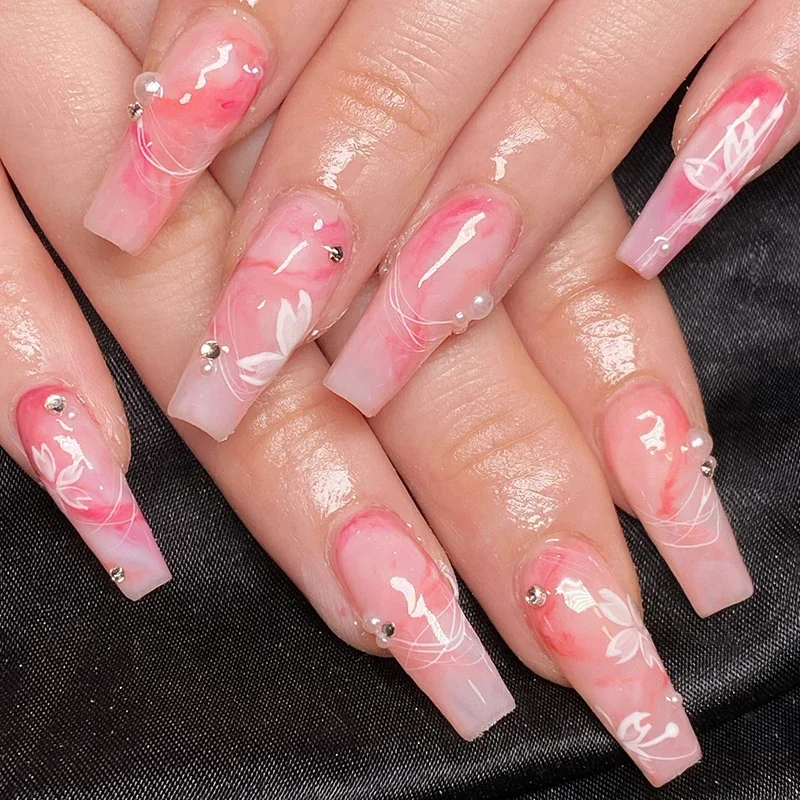 Clear Blooming Gel 7.5ml UV LED Soak Off เล็บสําหรับกระจายผลหินอ่อนเจลสีเคลือบเงา Top Base Coat