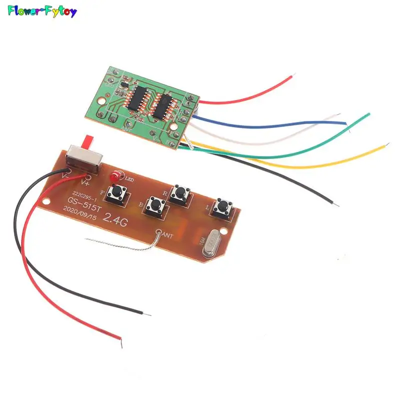 1 zestaw 2.4G 4CH RC obwód zdalnego sterowania 27MHz nadajnik i tablica odbiorcza antena zabawki zdalnie sterowane System radiowy