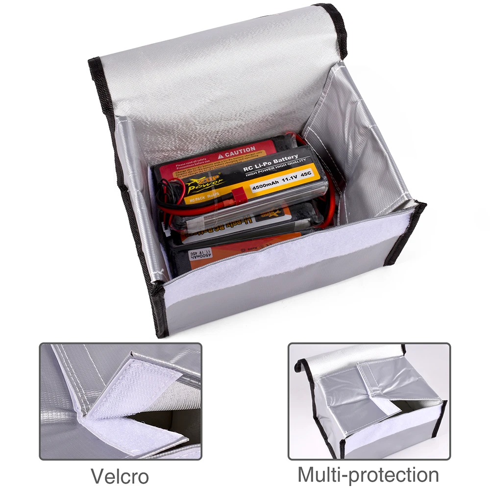 Lipo Bag Guard Safety Bag Fireproof Explosion-Proof Portable Bag for RC Toys FPV Racing Drone Car Lipo Battery Safe