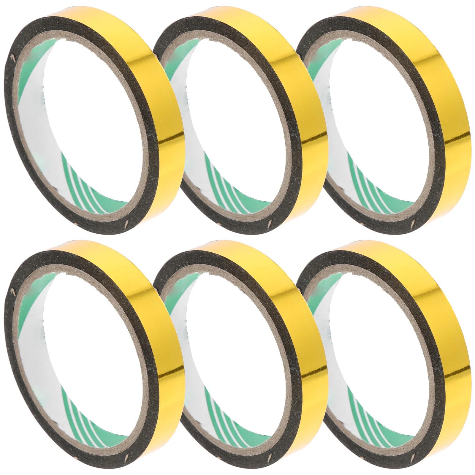 6 لفات مرآة ذهبية اشي الشريط ذاتية اللصق شريط معدني لتقوم بها بنفسك تغليف الهدايا سجل القصاصات ديكور الفن الحرفية القرطاسية