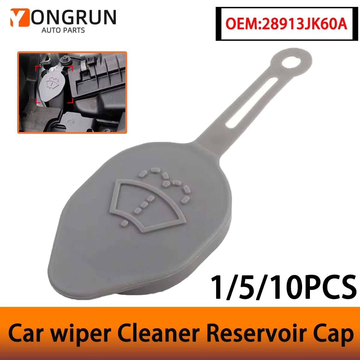 1/5/10PCS YONGRUN Auto Windschutzscheibe Reinigung Abdeckung Geeignet Für Infiniti G25 G35 Qx50 Nissan Murano 370z 350z OEM 28913JK60A