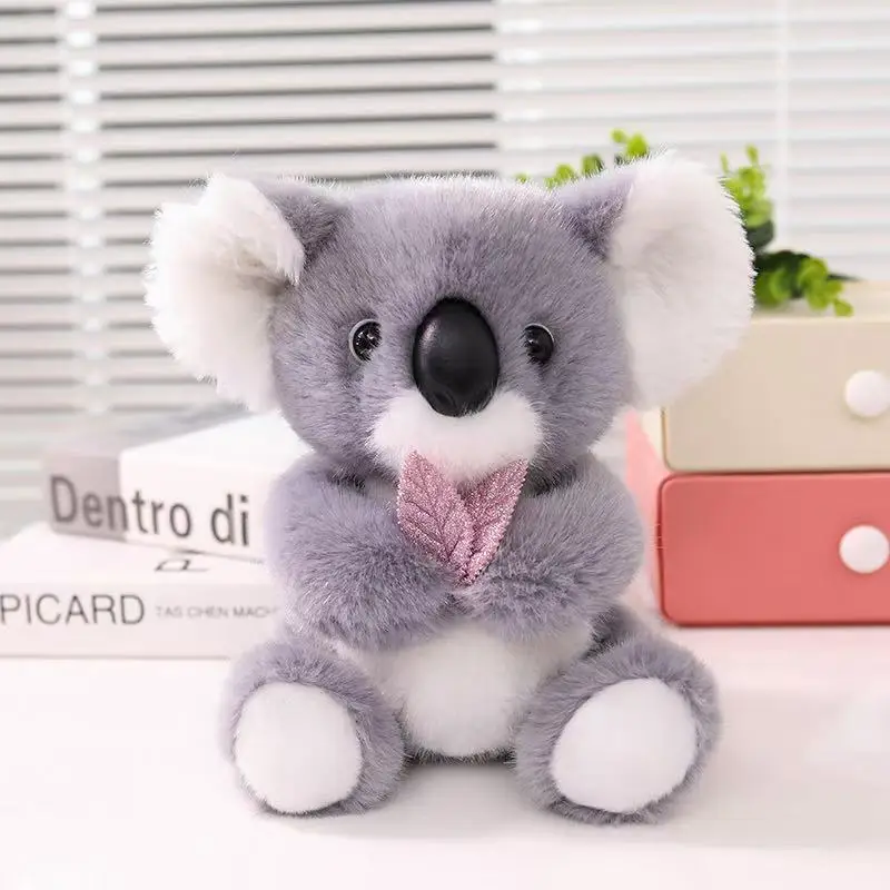 The Latest Healing Leaf Koala Plushie Pillow Kawaii Plush Toy Figurines, Cartoon Cartoons, Cute Children's Birthday Gift Dolls