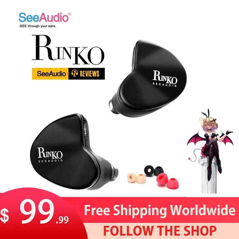 

SeeAudio x Z Reviews Rinko IEM 1 Dynamic Driver+1 Planar Drivers In-ear Monitors Earphones Hybrid HiFi Headphone Bravery TRI M1