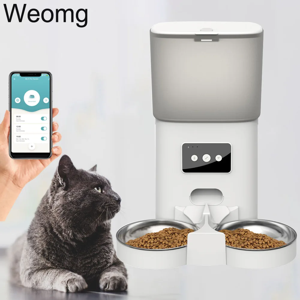 

6L TuYa APP Feeder Timing Smart Automatic Pet Feeder For Cats Dogs WiFi Intelligent Dry Food Dispenser Voice Recorde Food Bowl