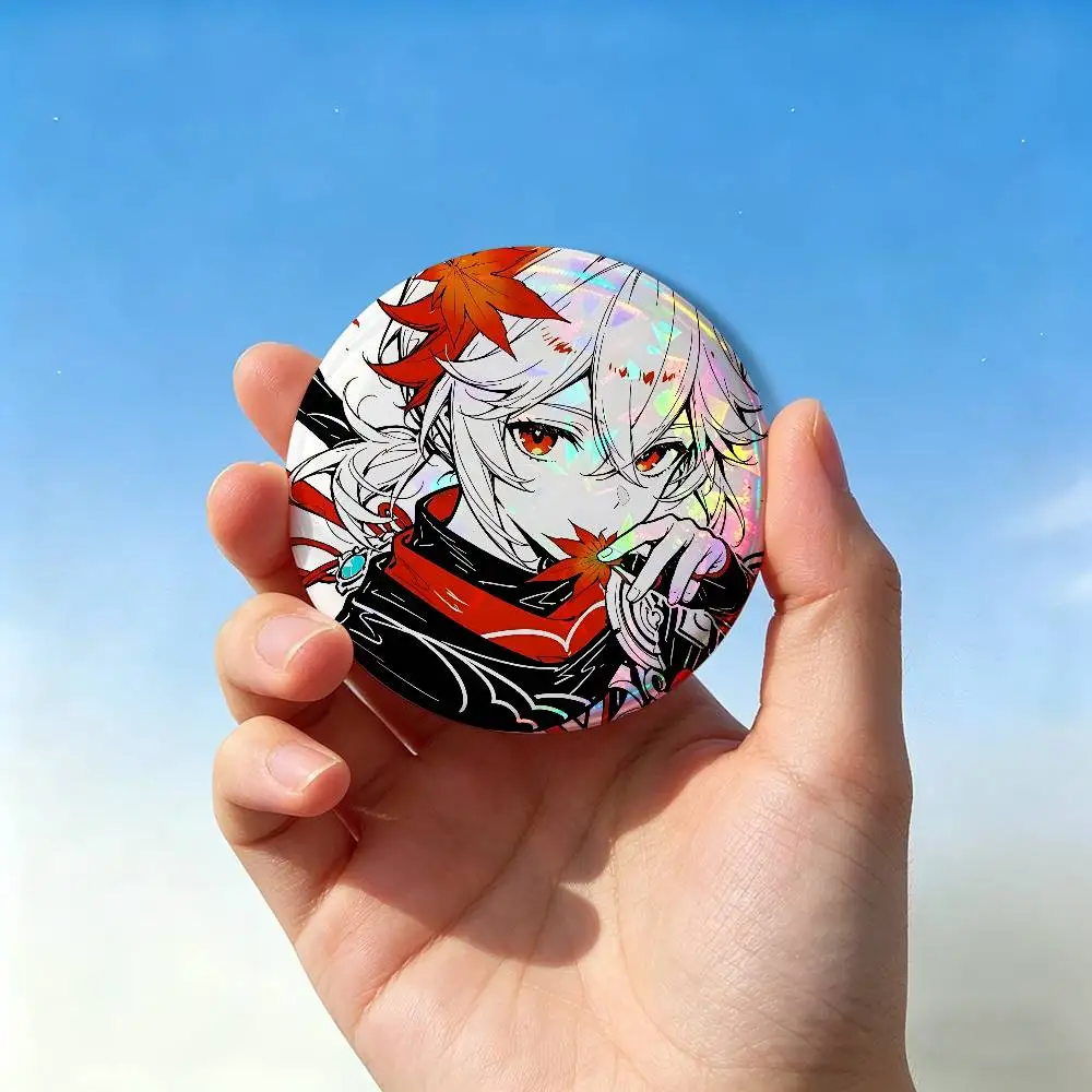 Kazuha Cat G-Genshin I-Impact Badge Pins For Friend, Backpack, Clothing, Collectible Accessories, Jewelry Gift