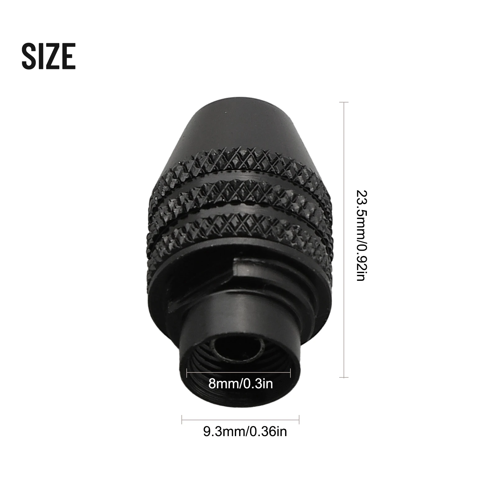 14mm Drill Chuck Electric Grinder Equipment Rotary Tool Three-jaw Attachment Black Clamping High Quality Hot Practical