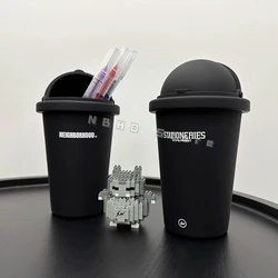 Neighborhood NBHD Car Trash Can with Lid Desktop Mini Trash Cup Storage Pen Holder Storage Cup