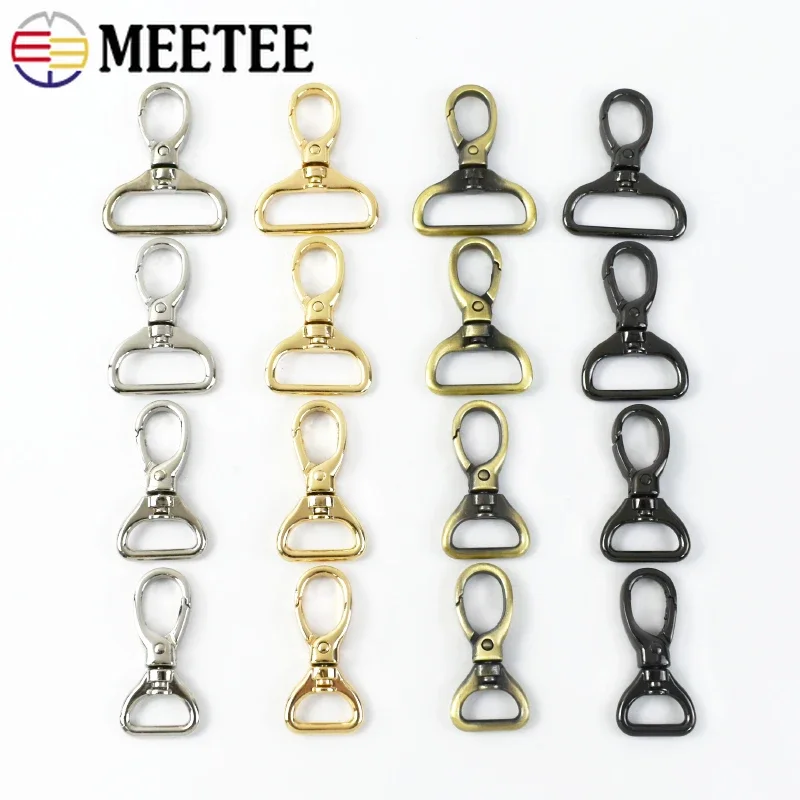 4-20Pc 16-32mm Metal Buckle for Bag Strap Small Carabiner Buckles Swivel Lobster Clasp Dog Collar Connect Clamp Hook Accessories