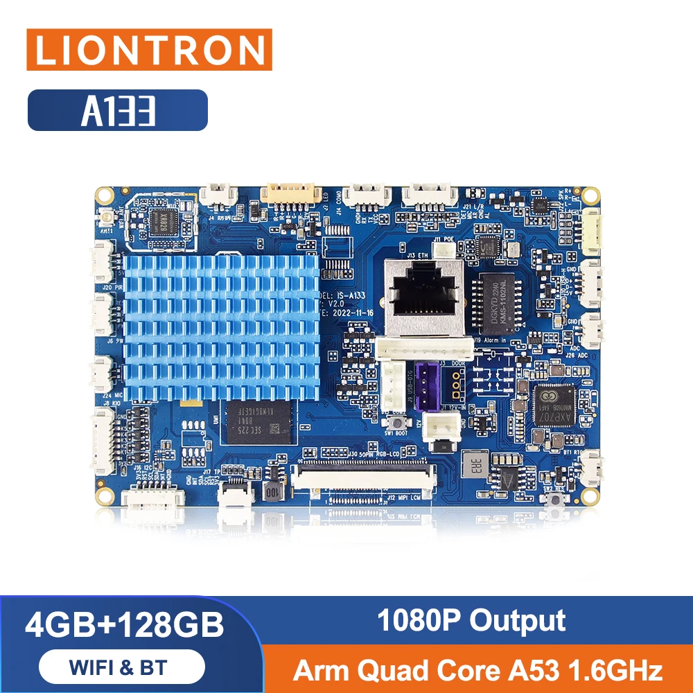 Liontron Allwinner A133 Scheda Android per lo sviluppo open source da 128 GB di RAM Quad Core per scheda madre unità interna videocitofono