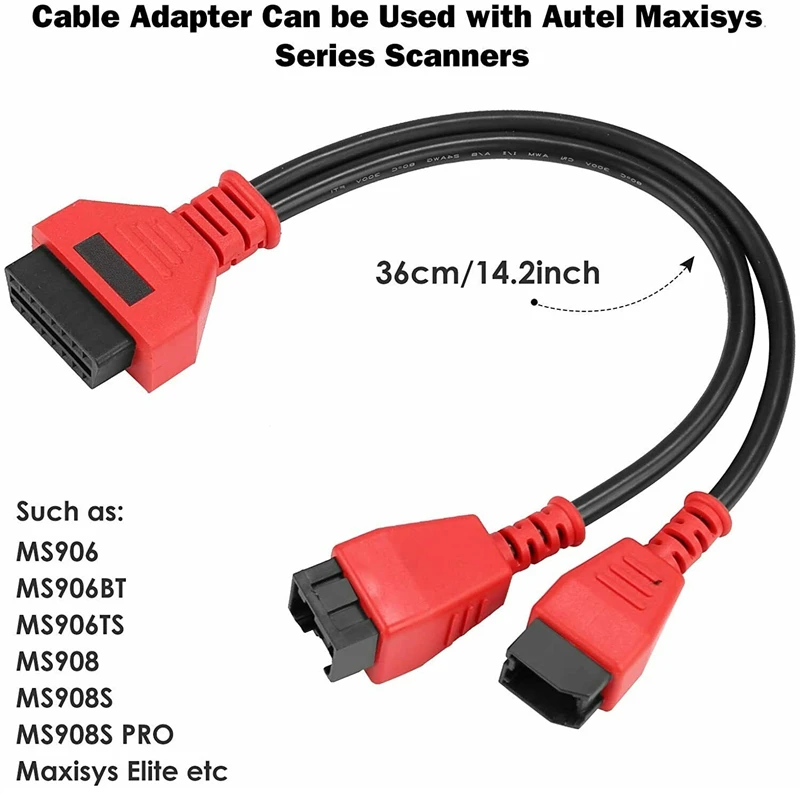 

12+8 PIN Connector Cable Adaptor for Autel DS808 Maxisys MS906S MS908 MS908S