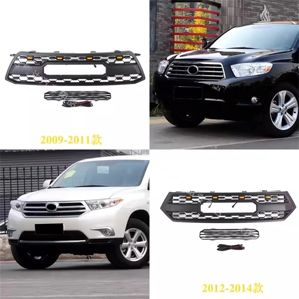 

Car Front Bumper Grill for 09-14 Toyota highlander Radiator Grille Racing Grill