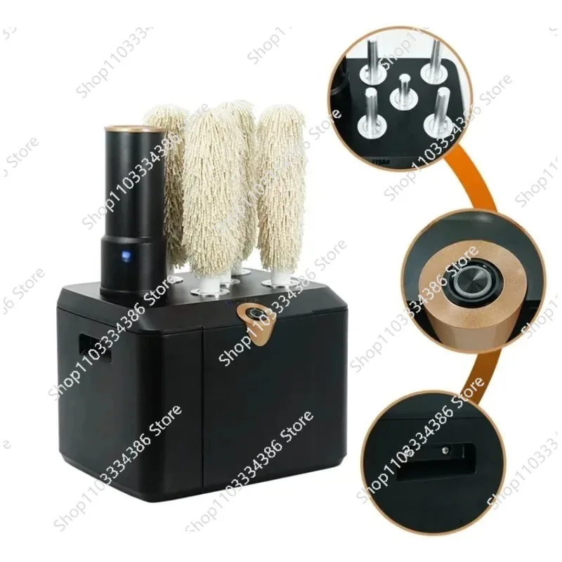 Electric Commercial Kitchen Machine Glassware Polishing Washer Wiping Wine Glass Cup Dryer Polisher Brushes