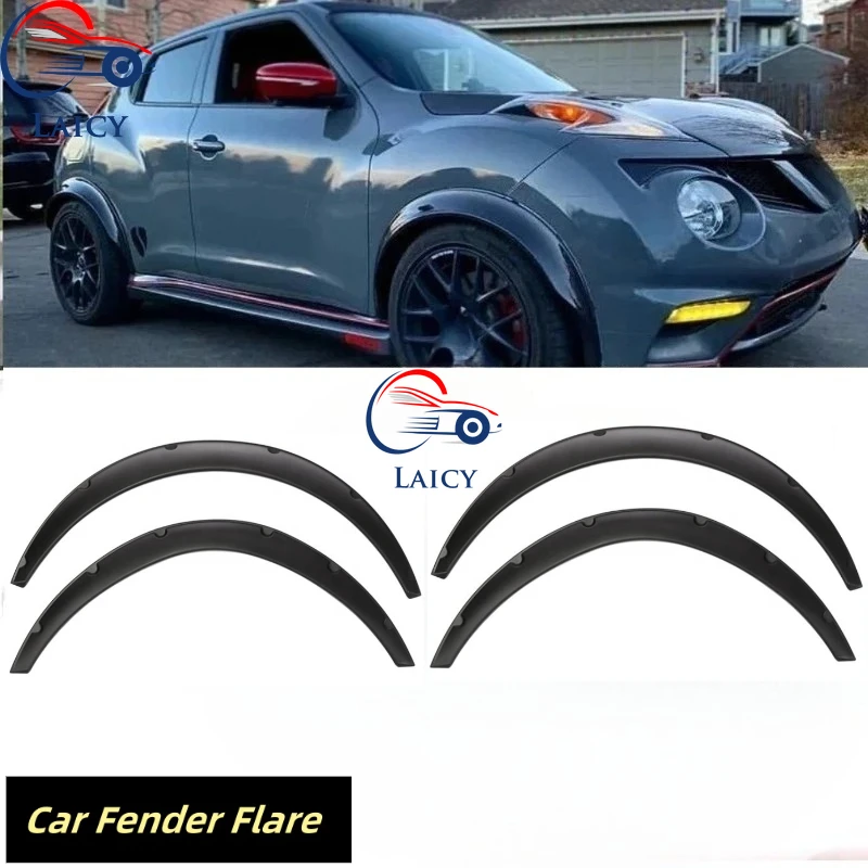 LAICY автомобильная колесная арка, расширители крыльев для N-issan Juke 2011-2017, брызговик, сверхширокий комплект колес, автозапчасти, черный