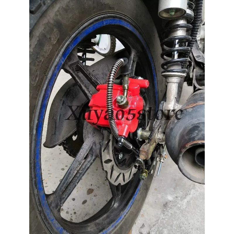Motorcycle Drum To Rear Disc Brake Conversion Kit Universal Brake Rotor Caliper Assembly For Cross Yamaha Motorbike Mod Parts