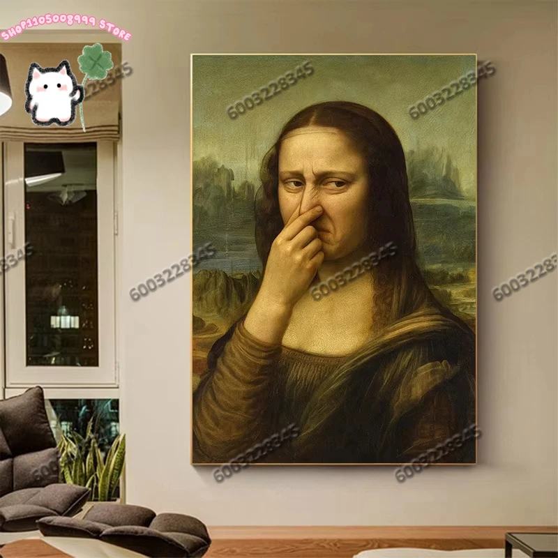 1PC Funny Art Posters Funny Celebrity Canvas Painting Wall Art Pictures Home Room Modern Bathroom Decoration Frameless