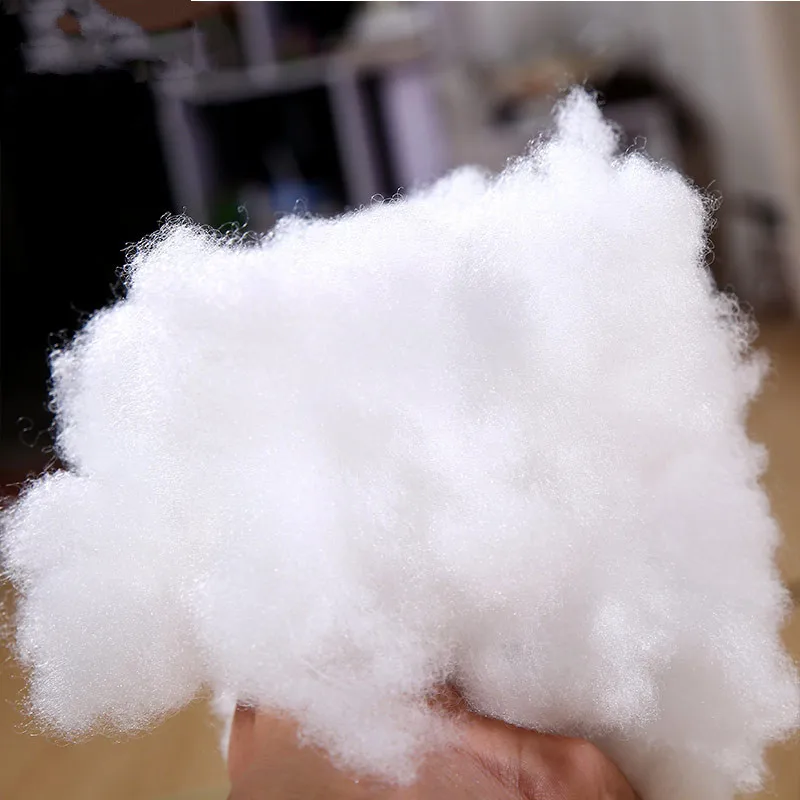 1kg PP Cotton Polyester High-elasticity Eco 3D Hollow Filler for Pillow Plush Toy Doll Bean Bag Sofa Bed Cushion