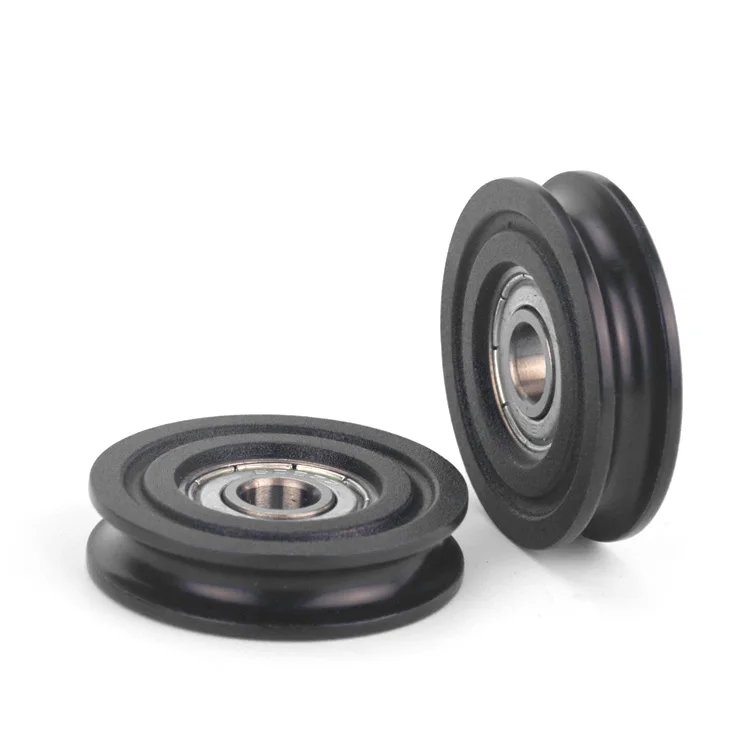 608ZZcovered plastic delrin bearing for windor door roller wheel U Grooved BRAEING wheel 10PCS  8x40x10mm pulley - view 3