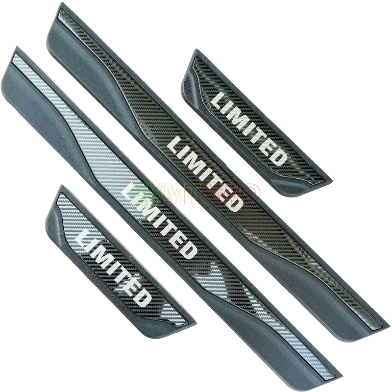 For Hyundai Venue Accessory 2019 2020 2021 2022 Stainless Carbon Car Door Sill Scuff Plate Kick Guard Pedal Protector Cover Trim