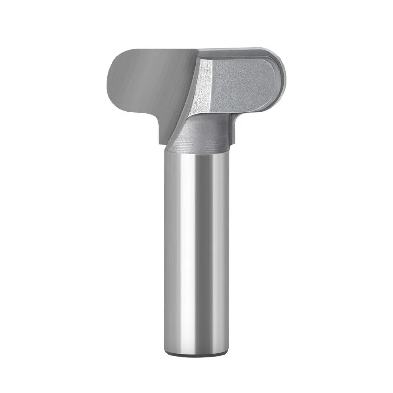 Double Arc T‑Type Wood Milling Cutter Cabinet Door Handle Groove Router Bit Trimming Machine Bottom‑Cleaning Carving Tool
