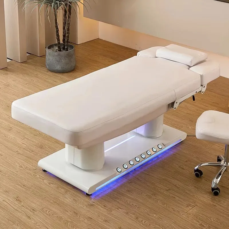 2026 Artist Hand Massage Table with Tray And Foot Rests Eyelash Extension Bed Salon Chair Massage Bed for Comfortable Treatments