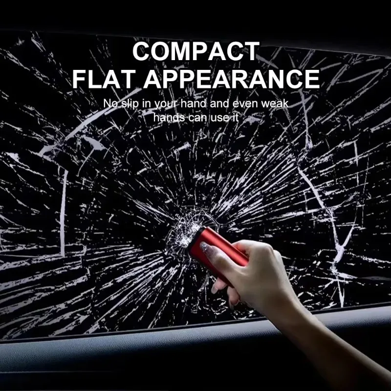 

For Car Emergency Escape Double Hammer Head Car Safety Hammer Car Glass Window Breaker Seat Belt Cutter Life-Saving