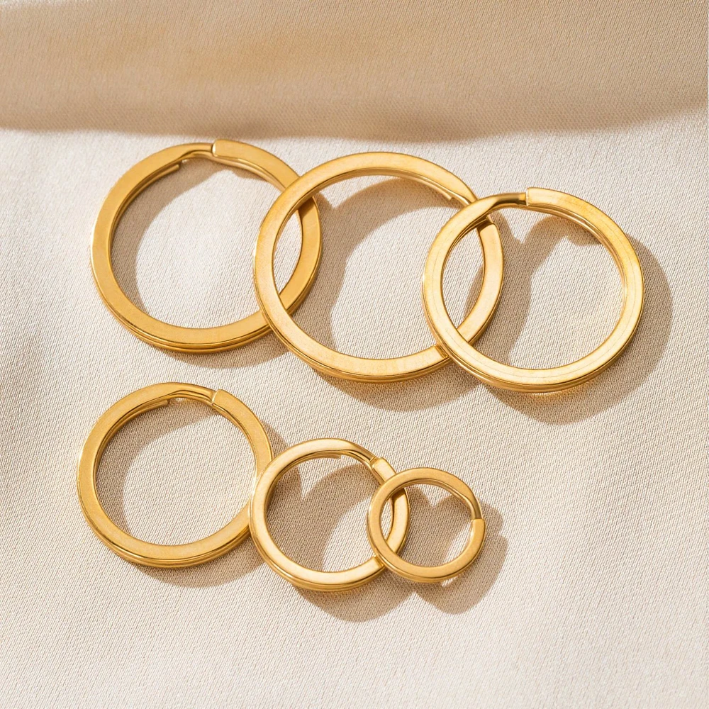 10 ชิ้น ห่วงกุญแจสแตนเลสทรงกลม - Jewelry Making Rings บทวิจารณ์และราคา