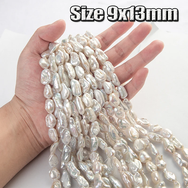 

9x13 мм большой нерегулярный жемчуг культивированный барокко пресноводный жемчуг бусины белые украшения ручной работы DIY ожерелье браслет серьги