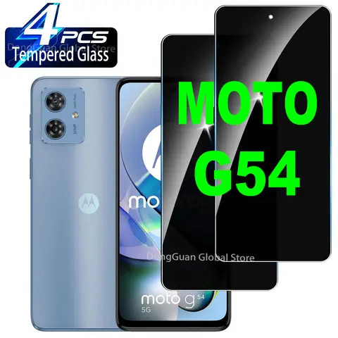 For Motorola Moto G54 Power Anti Spy Tempered Glass Protector Privacy Screen Glass